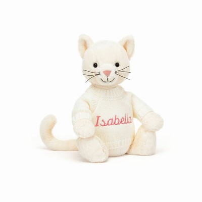 Jellycat Bashful Cream Kitten with Cream Jumper | CT6045139